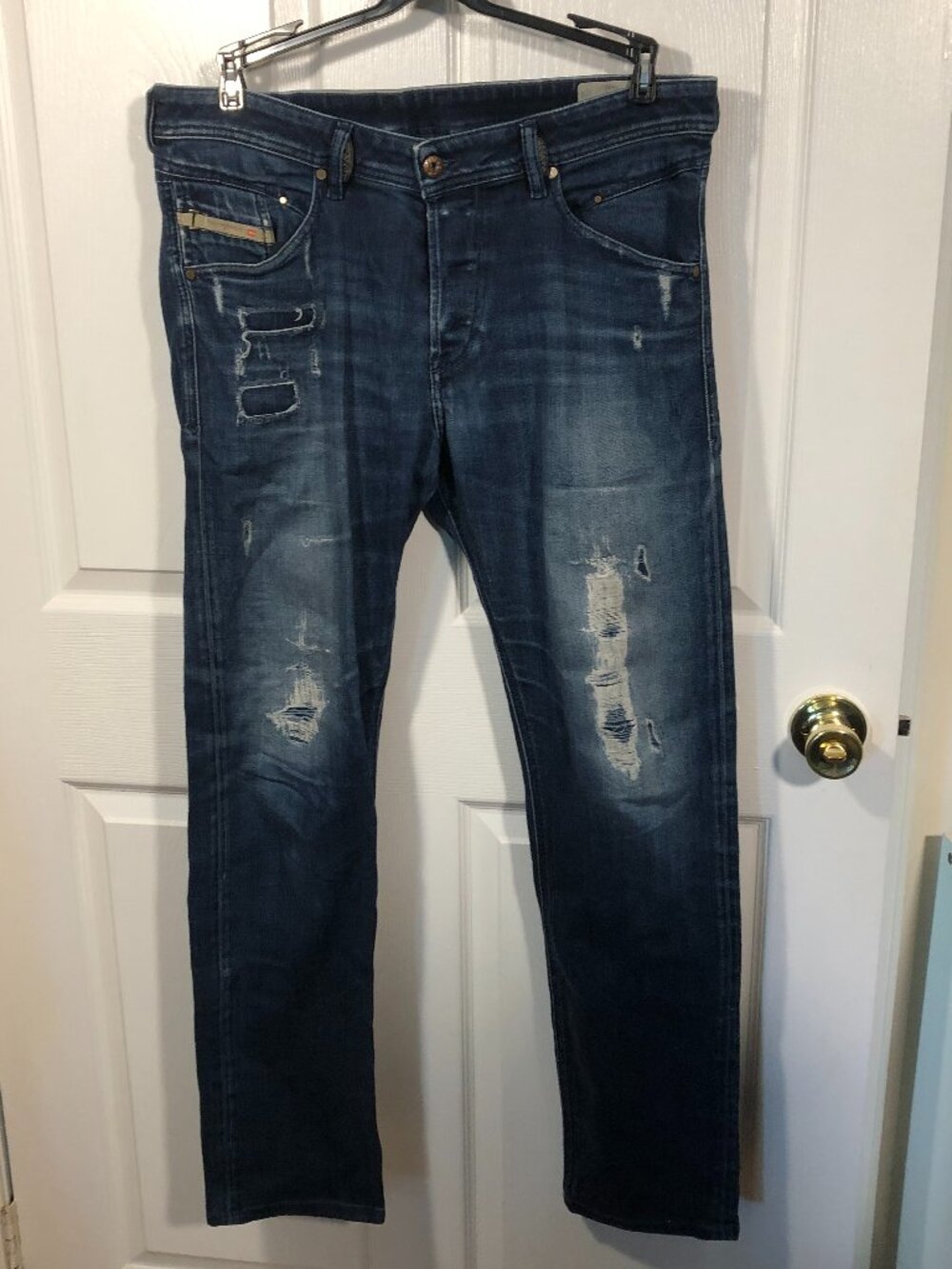 Diesel Belther men distressed jeans, size 34